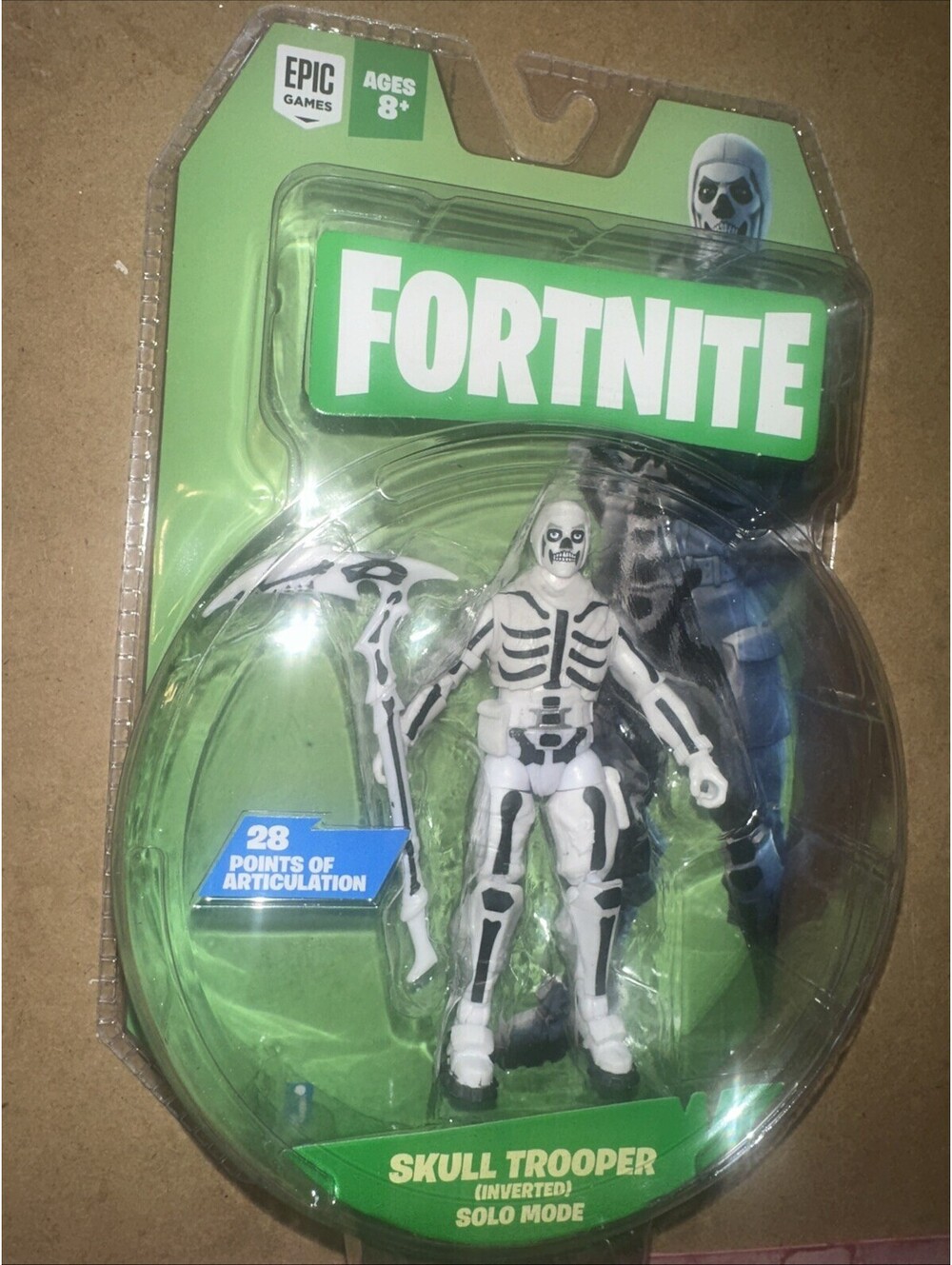 Fortnite Inverted Skull Trooper Solo Mode 4" Action Figure Jazwares NEW SEALED